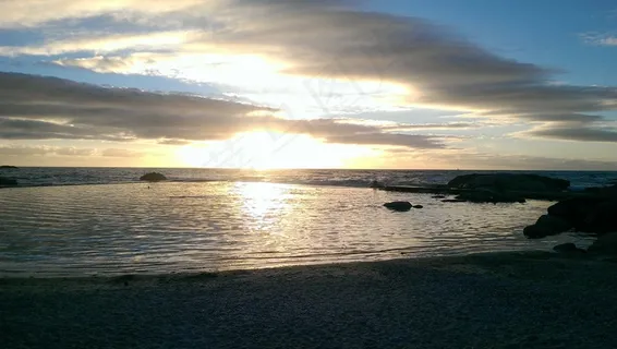 日落,Abendstimmung,海滩,大海 日落,Abendstimmung,海滩,大海