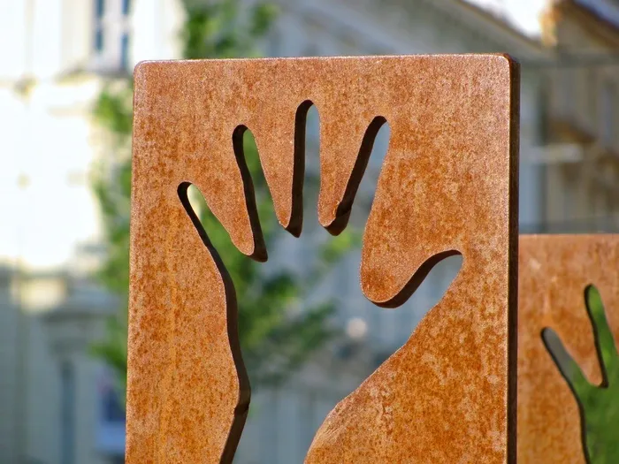 手，查找器，街头艺术，雕塑，物体，艺术