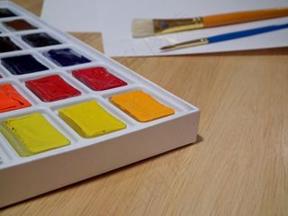 水彩，颜料，颜色，绘图，艺术，多色