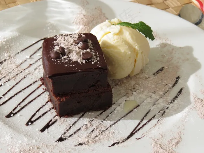 冰，甜，早餐，轻