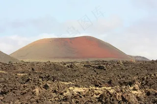 兰萨罗特岛，石头，奇异，岩，干，沙漠