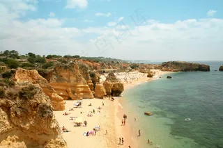 海洋,瀑布,自然/人文景观,风景,天空,海天空沙滩