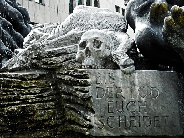 德国，喷泉，雕塑