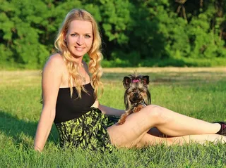 狗，自然，女人，爱情，肖像，动物，人，宠物