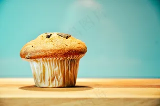 食品，小吃，甜美，松饼，木，表，隔离