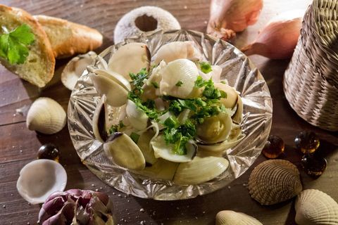 贻贝，海鲜，贝壳，吃