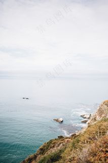 海岸，海洋，山，岩，海岸，水，性质，沧海