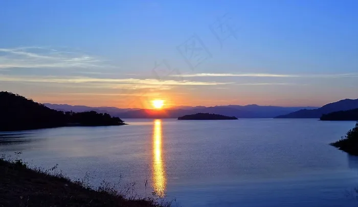 水库，大坝，景观，自然，湖泊，水