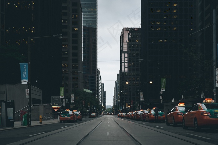 街景，风景，出租车，出租车，Uber，建筑