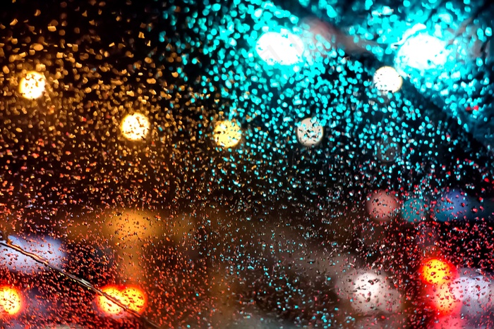 光，无，雨水，反射，流量，水，暗