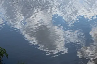 水，镜像，云，反射，水面