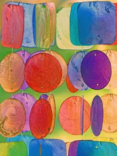 Windspiel，多彩，Gardendeko