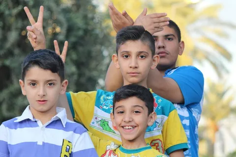 男孩，播放，乐趣，童年，喜悦，家庭，幸福