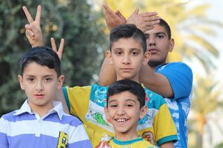 男孩，播放，乐趣，童年，喜悦，家庭，幸福