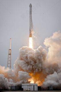 火箭发射，Spacex，升空，发射，火焰