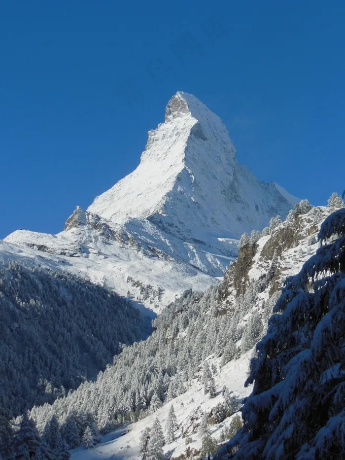 高山，山，雪，风景，马塔角，策马特