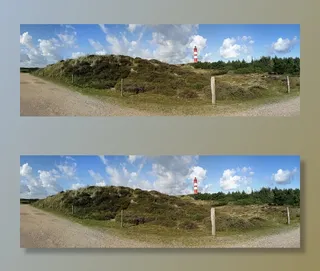 灯塔，全景，阿姆鲁姆，岛，沙丘，夏天