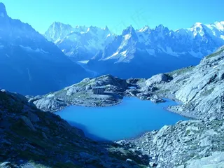 湖，悬浮，高山，山