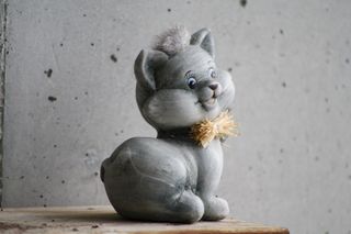 无花果，猫，装饰，小猫，花园，坐，玩具