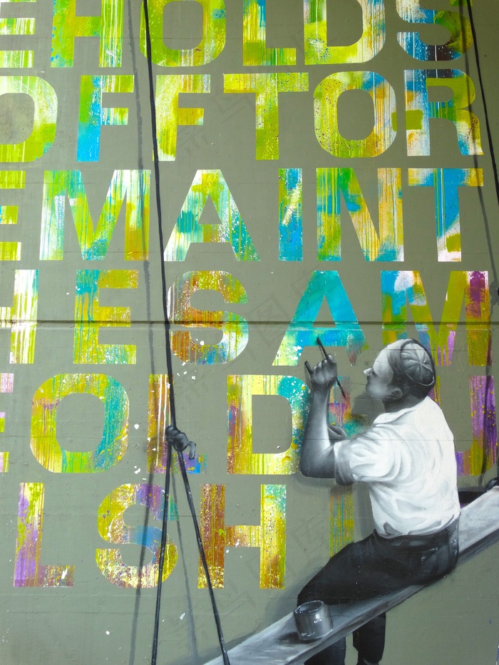 涂鸦，画家，艺术家，颜色，多彩，装饰