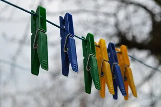 夹式耳环，细绳，深