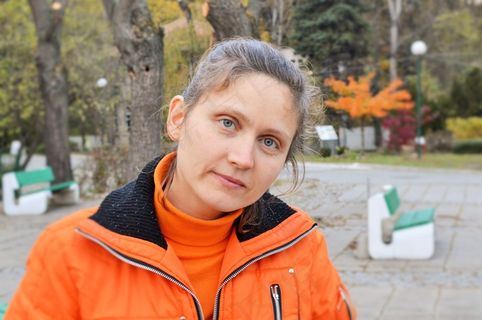 女人，人，肖像，蓝眼睛，情感