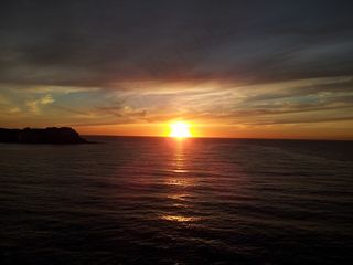 日出，海洋，意见，海滩，太阳，景观，早上