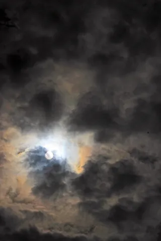 太阳，云，天空，黑暗，抽象