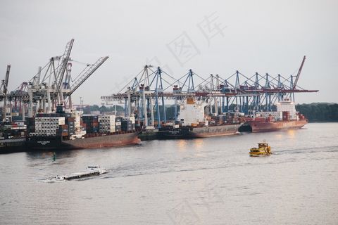 街道,采砂船,轮船,地板砖,渔船,汉堡集装箱码头