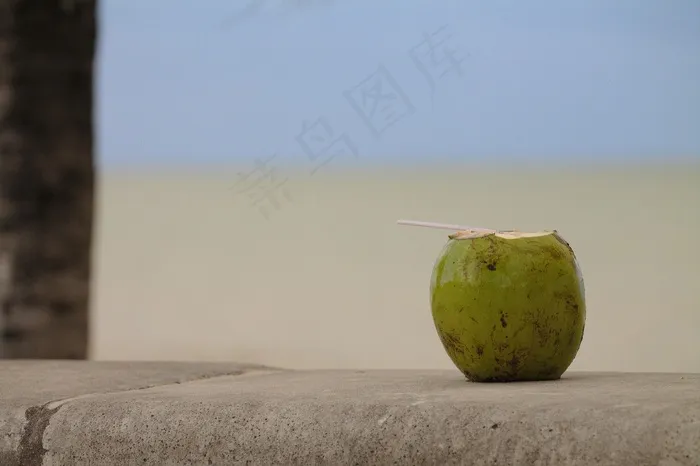 可可，海滩，休息，假期，放松，热，刷新