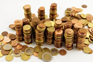 欧元，钱，财务，保存，分，硬币