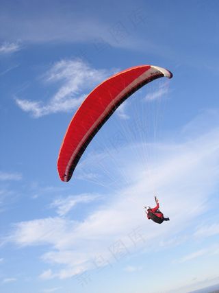 滑翔伞，飞行，自由，休闲，运动