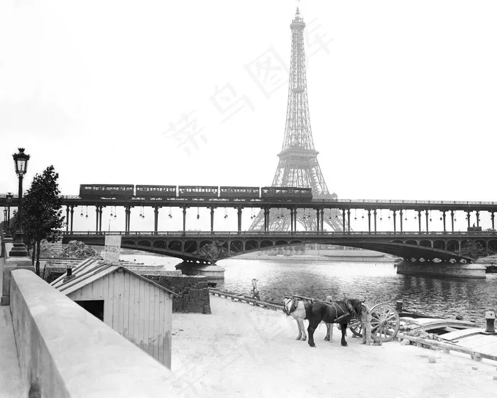 艾菲尔铁塔，巴黎，塞纳河，河畔，城市，法国