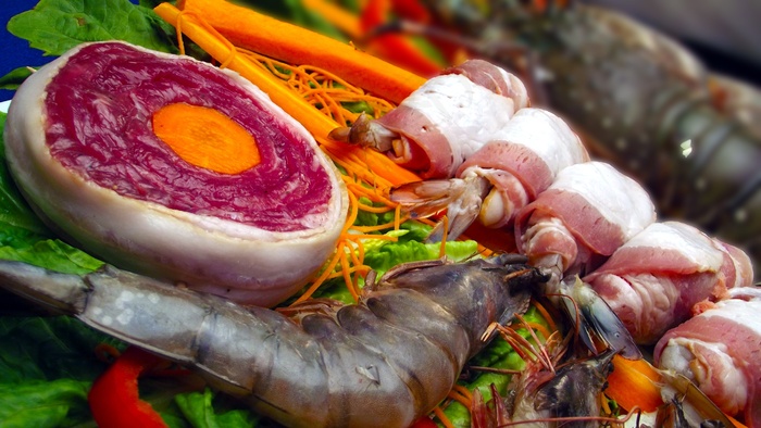 海鲜，鱼，虾，餐厅，美食，美食