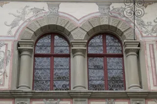 窗口，彩绘，旧，历史上，Sl玻璃