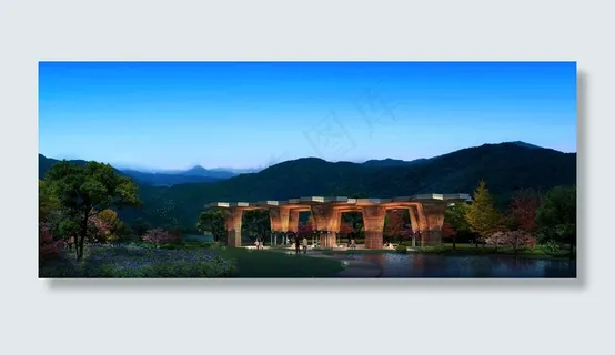 主题公园，渲染，可视化，建筑