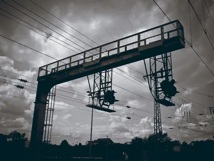 傍晚，黑暗，黑暗，阴郁，电流，电源线