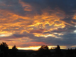 日落，云，晚上，Abendstimmung，傍晚的天空