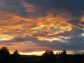 日落，云，晚上，Abendstimmung，傍晚的天空