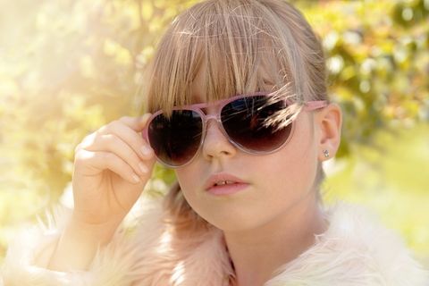 人，人类，女性，女孩，脸，眼镜，出，自然