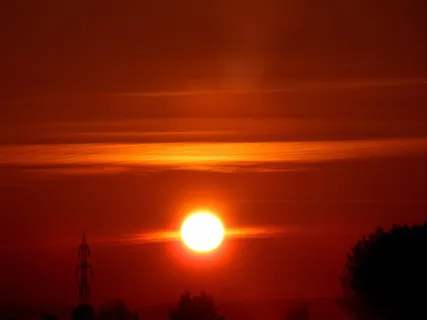 太阳,天空,云,红色 太阳,天空,云,红色