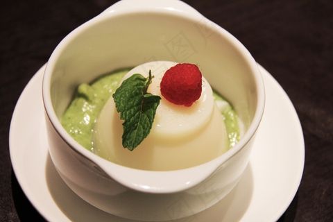 甜点，覆盆子，叶子，杏仁，鳄梨，美味