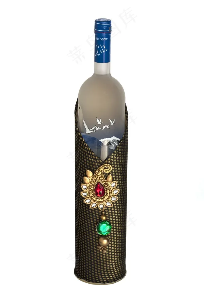 酒,葡萄酒,红酒,瓶子,洋酒,瓶酒与白色背景上的装饰