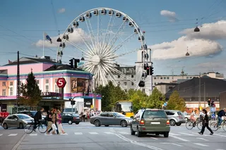 哥本哈根，Axeltorv，广场，城市，环境，天空