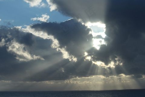 天空,卷积云,海洋,云层,阴云密布,“祈祷的人”