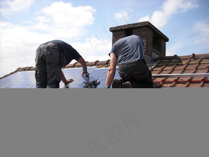 太阳能电池板，布局，绿色能源，生态