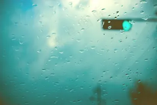 塔比莎，雨滴，非，交通灯，窗口