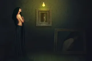 猜阁楼，女孩，女人，高，手帕，头巾