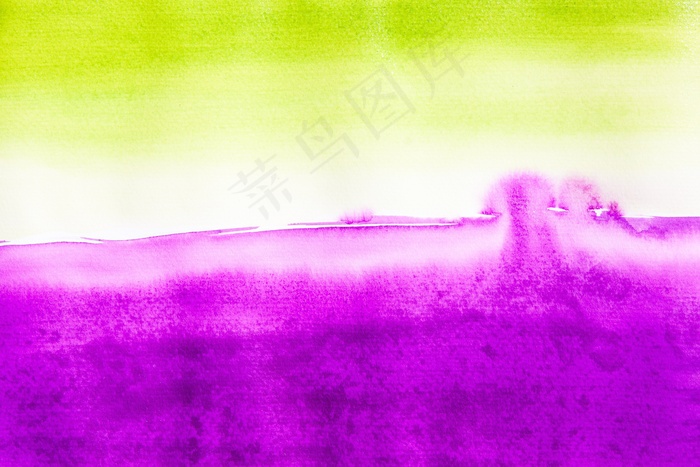 水彩，Tusche印度墨水，湿式，绘画技术