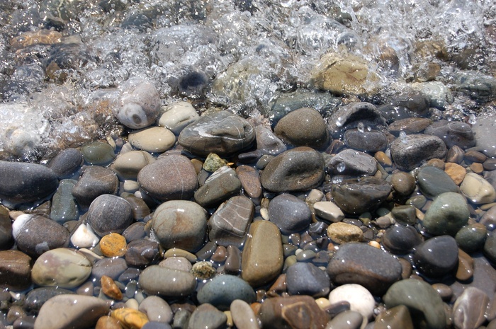 石头，品种，水，江，波，风管，岩石，波纹